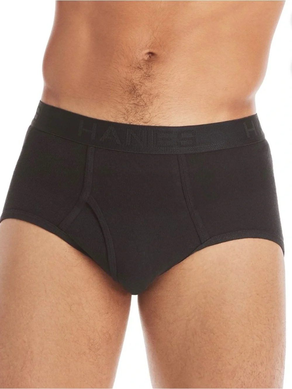 Hanes Men’s Tagless Briefs Black & Grey  8-Pack